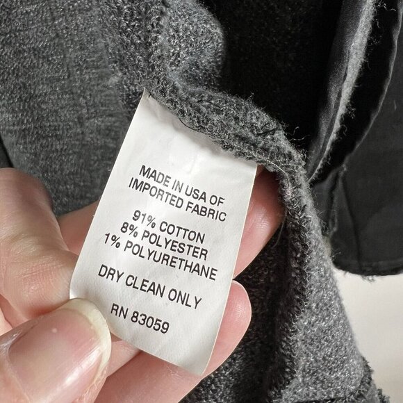 Drew Cotton Raw Edge Soft‎ Muted Camo Open Fitted Jacket EUC Black Grey XS - Picture 6 of 6